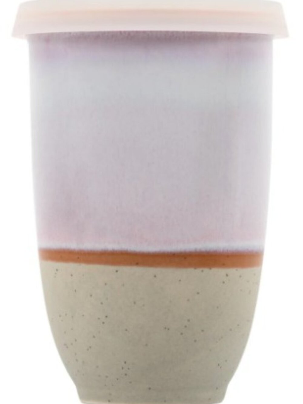 Nova Ceramics Travel Mug White Lid 12 oz
